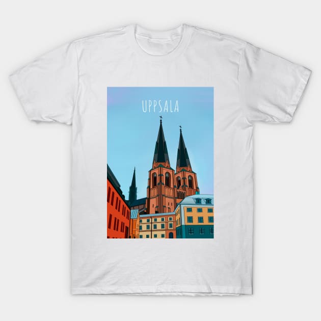 Sweden Uppsala T-Shirt by DiegoCarvalho